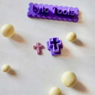 Cortador arcilla polimérica: Cruz con borde - Lylo Tools