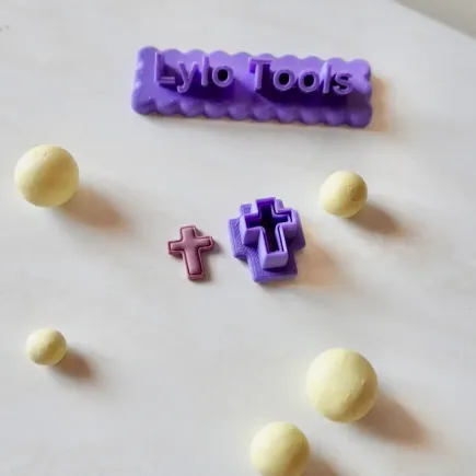 Cortador arcilla polimérica - Cruz con borde