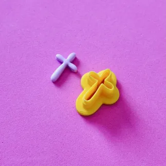 Cortador arcilla polimérica: Cruz fina - Lylo Tools