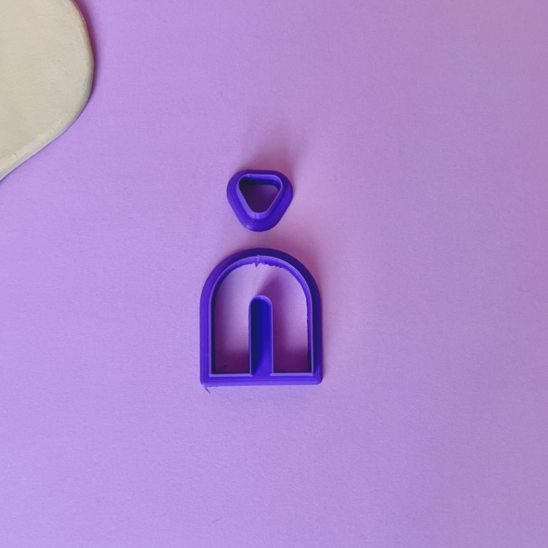 Set de cortadores para arcilla polimérica triángulo y arco Set de cortadores para arcilla polimérica triángulo y arco