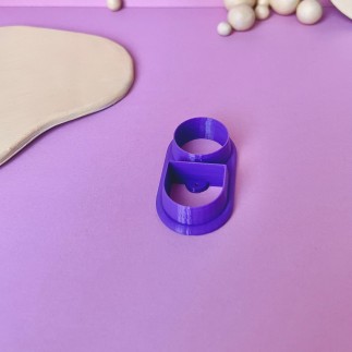 Set de cortadores para arcilla polimérica círculo y arco