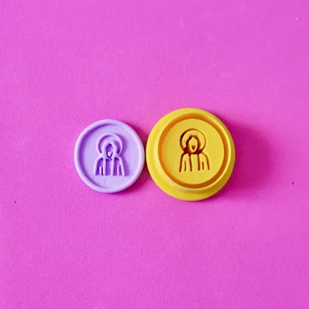 Cortador arcilla polimérica - Medalla Cristo