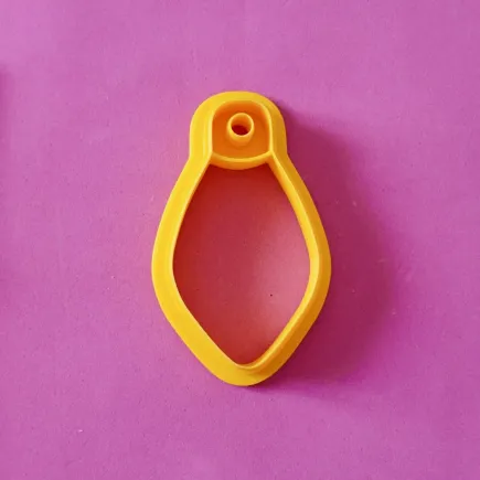 Cortador arcilla polimérica - Adorno navideño lágrima