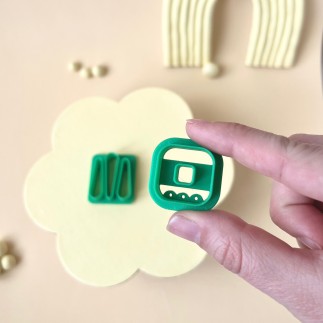 Set de cortadores arcilla: cuadrado con lágrimas - Lylo Tools