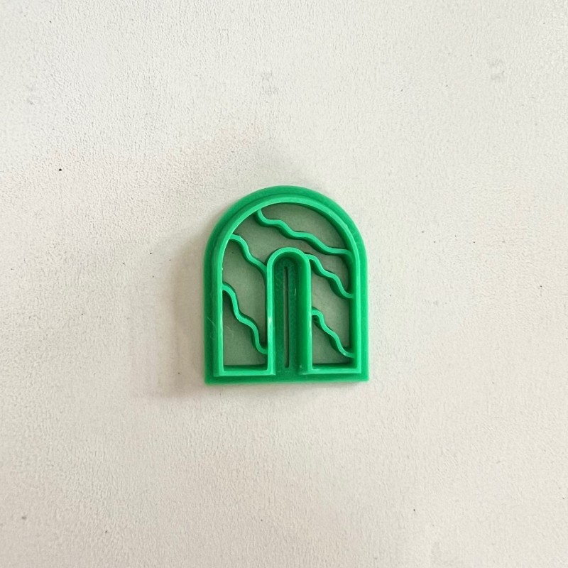 Cortador para arcilla polimérica arco con ondas