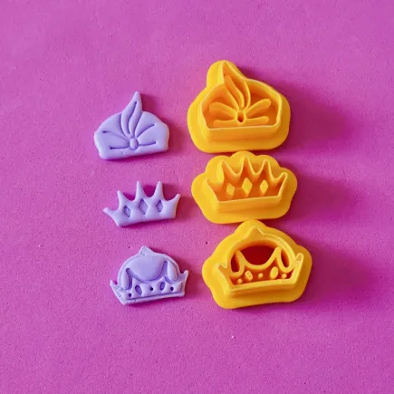 Cortador arcilla polimérica - coronas Reyes Magos