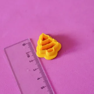 Cortador arcilla polimérica - árbol con marcas