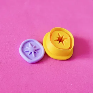 Cortador arcilla polimérica: medalla estrella orgánica - Lylo Tools
