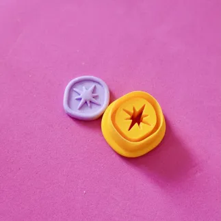 Cortador arcilla polimérica: medalla estrella orgánica - Lylo Tools