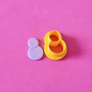 Cortador arcilla polimérica - muñeco de nieve