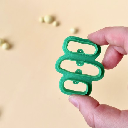 Set de cortadores para arcilla polimérica 3 formas orgánicas