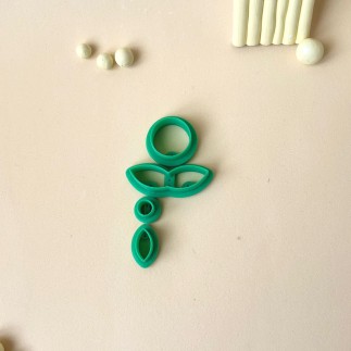 Set de cortadores arcilla polimérica: estilo floral - Lylo Tools