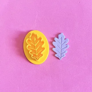 Cortador para arcilla polimérica: hoja de roble - Lylo Tools