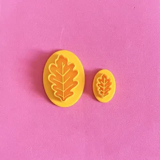 Cortador para arcilla polimérica - hoja de roble