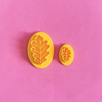 Cortador para arcilla polimérica - hoja de roble