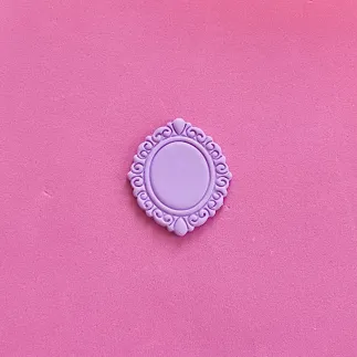 Cortador para arcilla polimérica: camafeo vintage ovalado - Lylo Tools