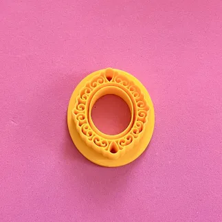 Cortador para arcilla polimérica: camafeo vintage ovalado - Lylo Tools