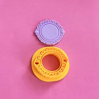 Cortador para arcilla polimérica: camafeo vintage redondo - Lylo Tools