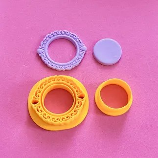 Cortador para arcilla polimérica: camafeo vintage redondo - Lylo Tools