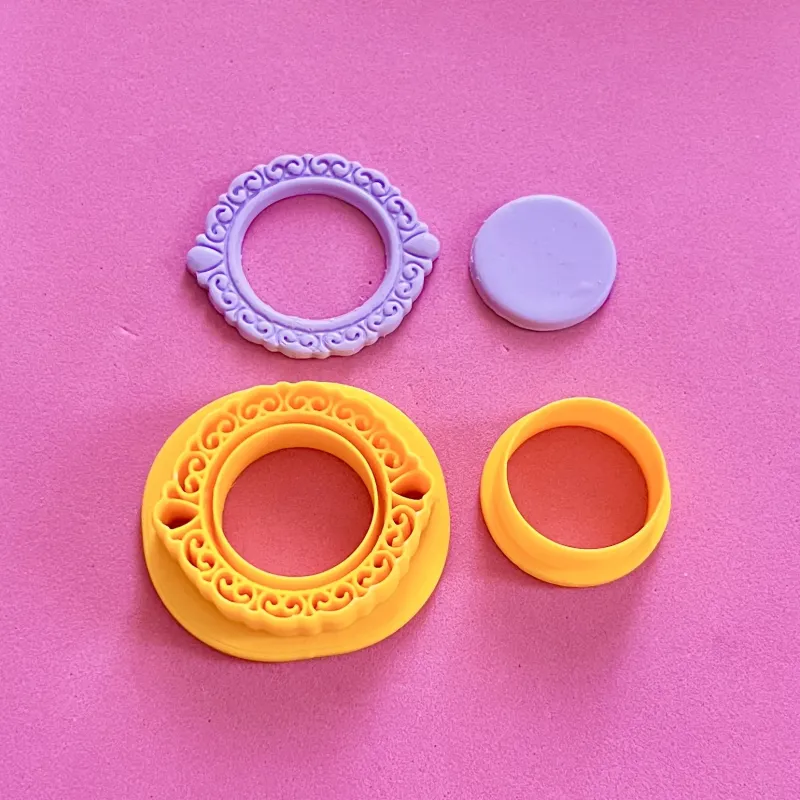 Set cortadores para arcilla polimérica - camafeo victoriano redondo Set cortadores para arcilla polimérica - camafeo victoriano redondo