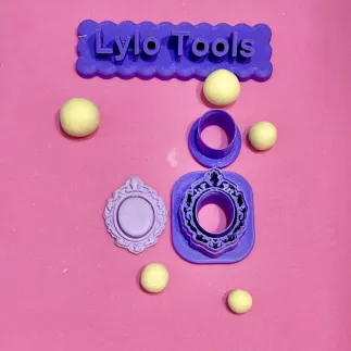 Cortador para arcilla polimérica: camafeo ovalado - Lylo Tools