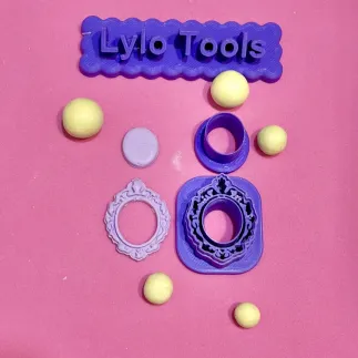 Cortador para arcilla polimérica: camafeo ovalado - Lylo Tools