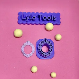 Cortador para arcilla polimérica: camafeo ovalado - Lylo Tools