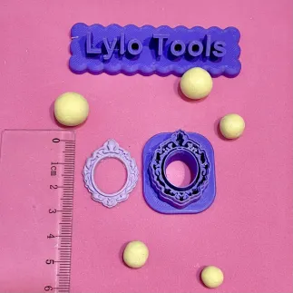 Cortador para arcilla polimérica: camafeo ovalado - Lylo Tools