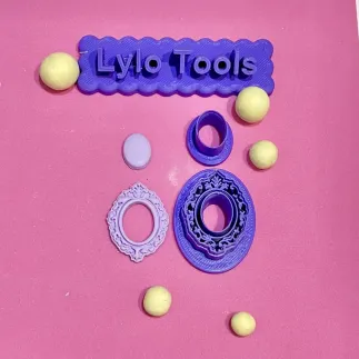 Cortador para arcilla polimérica: camafeo ovalado - Lylo Tools