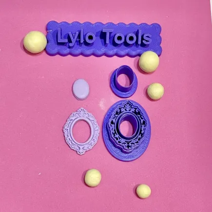 Cortador para arcilla polimérica: camafeo ovalado - Lylo Tools