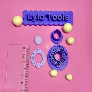 Cortador para arcilla polimérica: camafeo ovalado - Lylo Tools