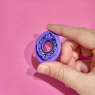 Cortador para arcilla polimérica: camafeo ovalado - Lylo Tools