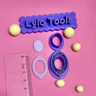 Cortador para arcilla polimérica: camafeo luna y nubes - Lylo Tools