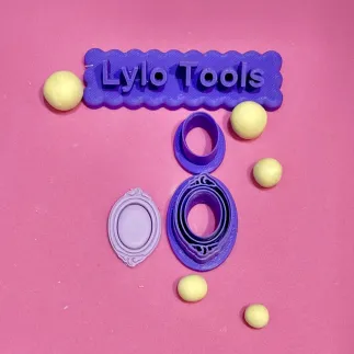 Cortador para arcilla polimérica: camafeo luna y nubes - Lylo Tools