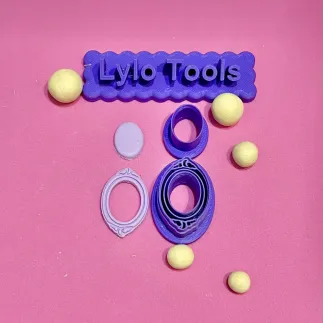 Cortador para arcilla polimérica: camafeo luna y nubes - Lylo Tools