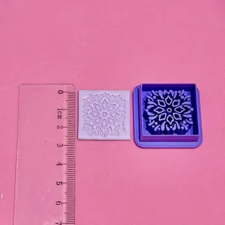 Cortador arcilla polimérica: baldosa explosión floral - Lylo Tools