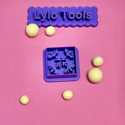 Cortador para arcilla polimérica - baldosa/azulejo florecillas