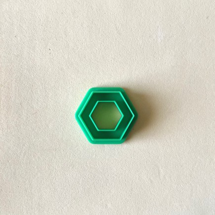 Cortador arcilla polimérica: hexágono exterior - Lylo Tools