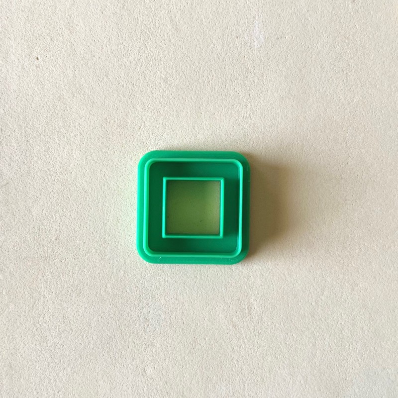 Cortador para arcilla polimérica cuadrado exterior