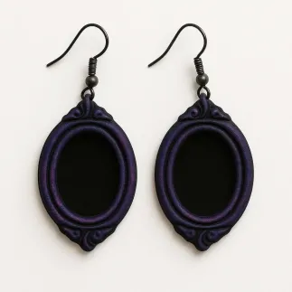 Set cortadores para arcilla polimérica - camafeo ovalado luna y nubes