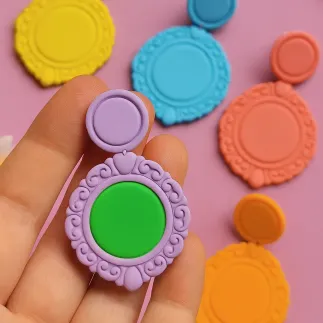 Set cortadores para arcilla polimérica - camafeo victoriano redondo