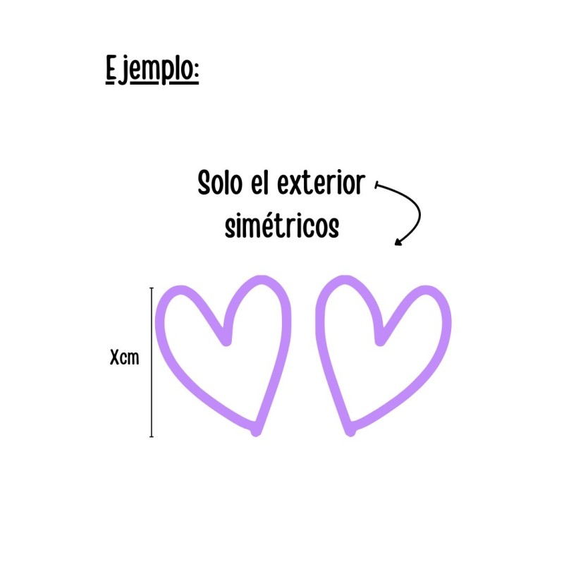 Cortador personalizado para arcilla polimérica - simple y simétrico - SIN exclusividad