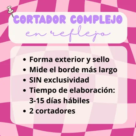 Cortador personalizado para arcilla polimérica - complejo y simétrico - SIN exclusividad