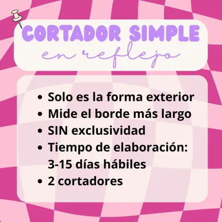 Cortador personalizado para arcilla polimérica - simple y simétrico - SIN exclusividad