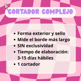 Cortador personalizado para arcilla polimérica - complejo - SIN exclusividad