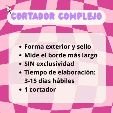 Cortador personalizado para arcilla polimérica - complejo - SIN exclusividad