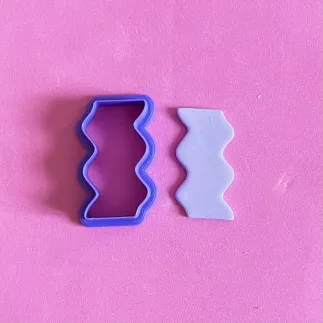 Cortador para arcilla polimérica: Forma ondulada alargada - Lylo Tools