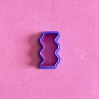 Cortador para arcilla polimérica - Forma ondulada alargada