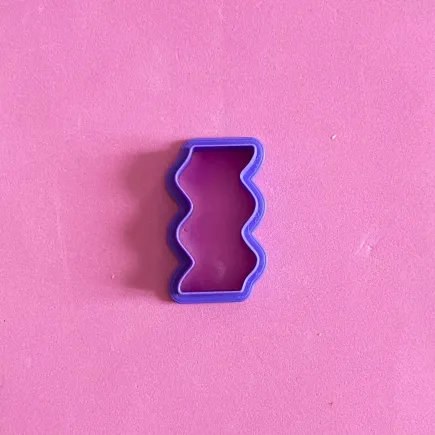 Cortador para arcilla polimérica - Forma ondulada alargada
