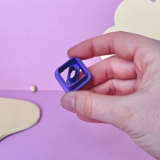 Cortador arcilla polimérica: rombo estilo donut - Lylo Tools